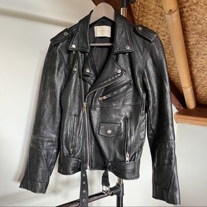 Deadwood Leather Jacket in black, Size S (36)